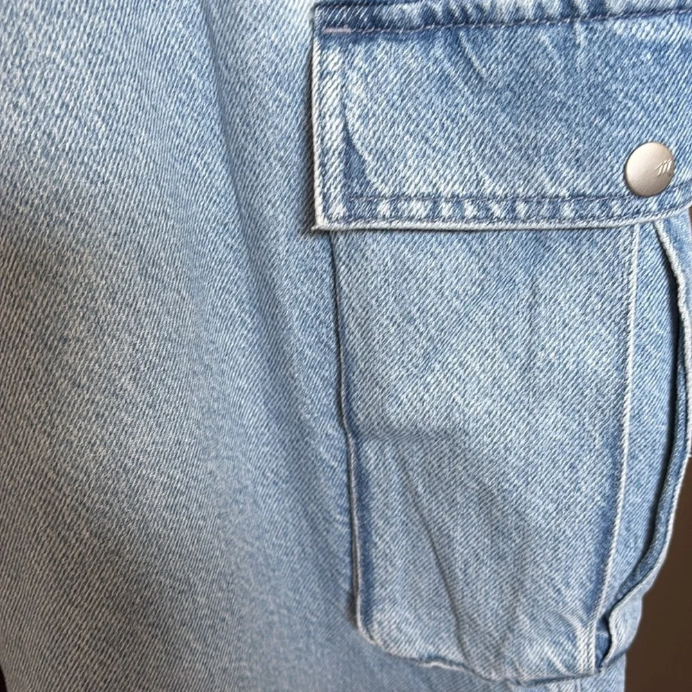 NWT Madewell Low-Slung Straight Cargo Light Wash Jeans Sz 30 - Picture 9 of 15
